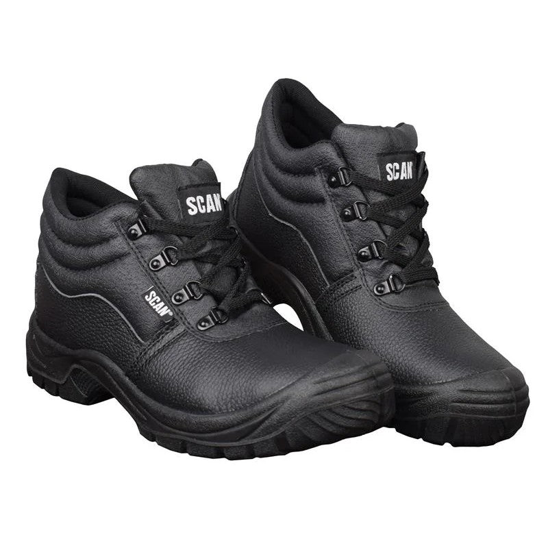 Scan 4 D-Ring Chukka Safety Boots Black UK 8 EUR 42 - JC-B917