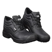 Scan 4 D-Ring Chukka Safety Boots Black UK 6 EUR 40 - JC-B917