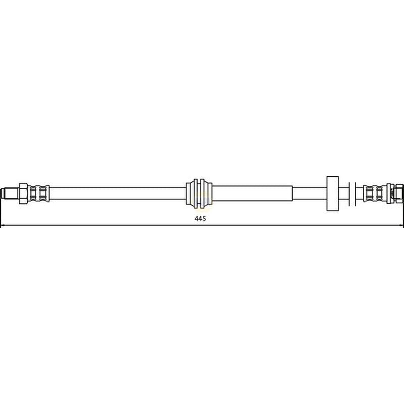 NAPA Brake Hydraulic Hose Line Rear NBH1102