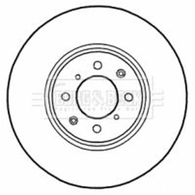 Borg & Beck 2 x Vented Front Brake Discs BBD4564