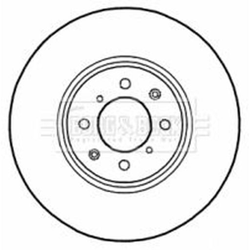 Borg & Beck 2 x Vented Front Brake Discs BBD4564