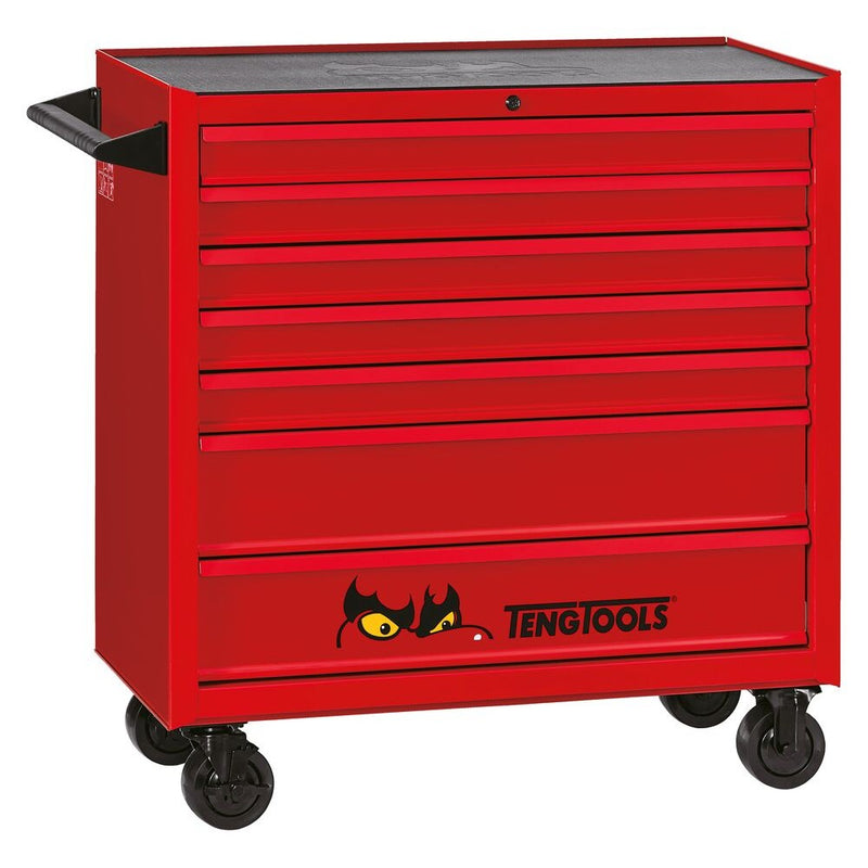 Teng Tools Mobile Tool Storage Roller Cabinet TCW207KA Red 38"