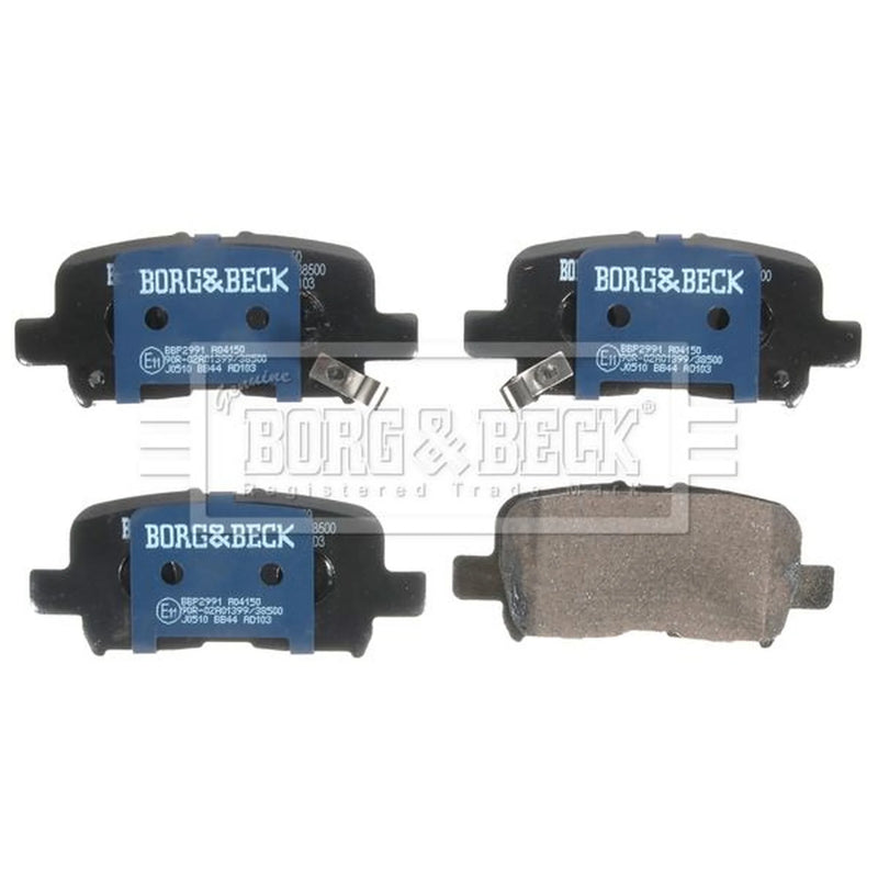 Borg & Beck 4 x Rear Brake Pad Set BBP2991