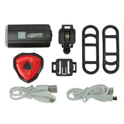 Lighthouse Elite Rechargeable LED Bike Light Set - HL-BK4091 & 4902