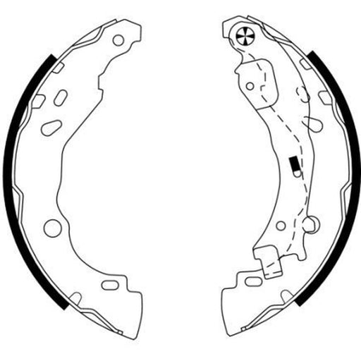 Mintex Brake Shoe Set Axle Kit MFR520