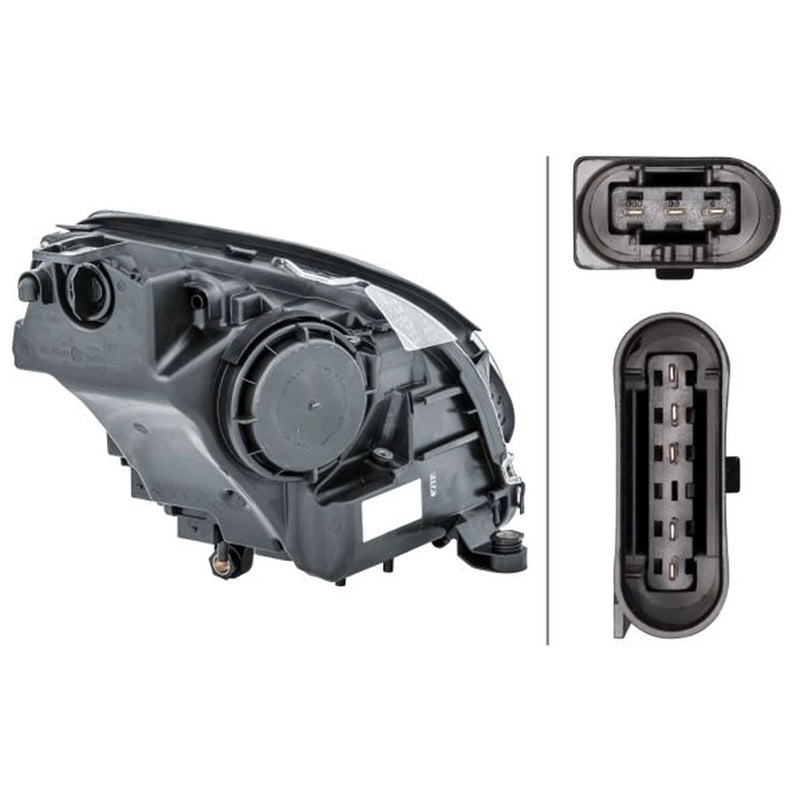 Hella Headlight Headlamp H7/H7 Left 1EL 263 037-011