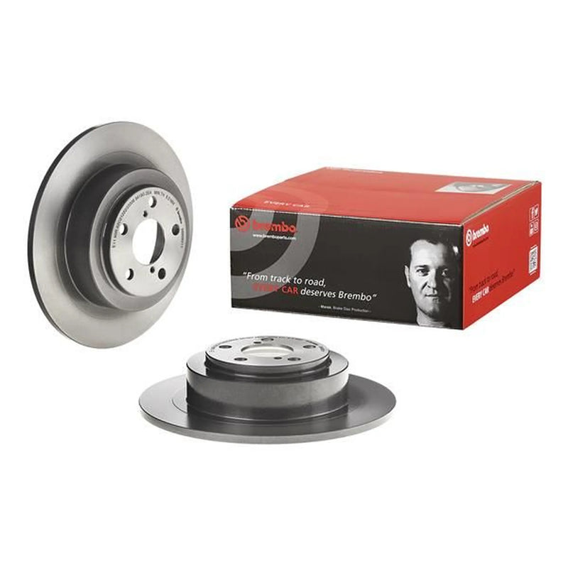 Brembo 2 x Solid Rear Brake Discs 08.9093.11