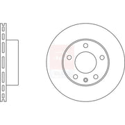 Apec 2 x Vented Front Brake Discs SDK6052