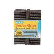 Plasplugs BP 539 Solid Wall Super Grips™ Fixings Brown (300) - BP539CC