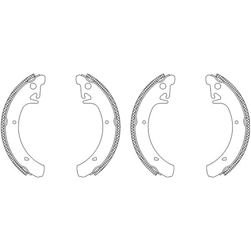 Mintex Brake Shoe Set Axle Kit MSK283