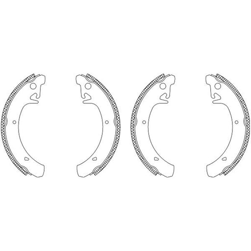 Mintex Brake Shoe Set Axle Kit MSK283