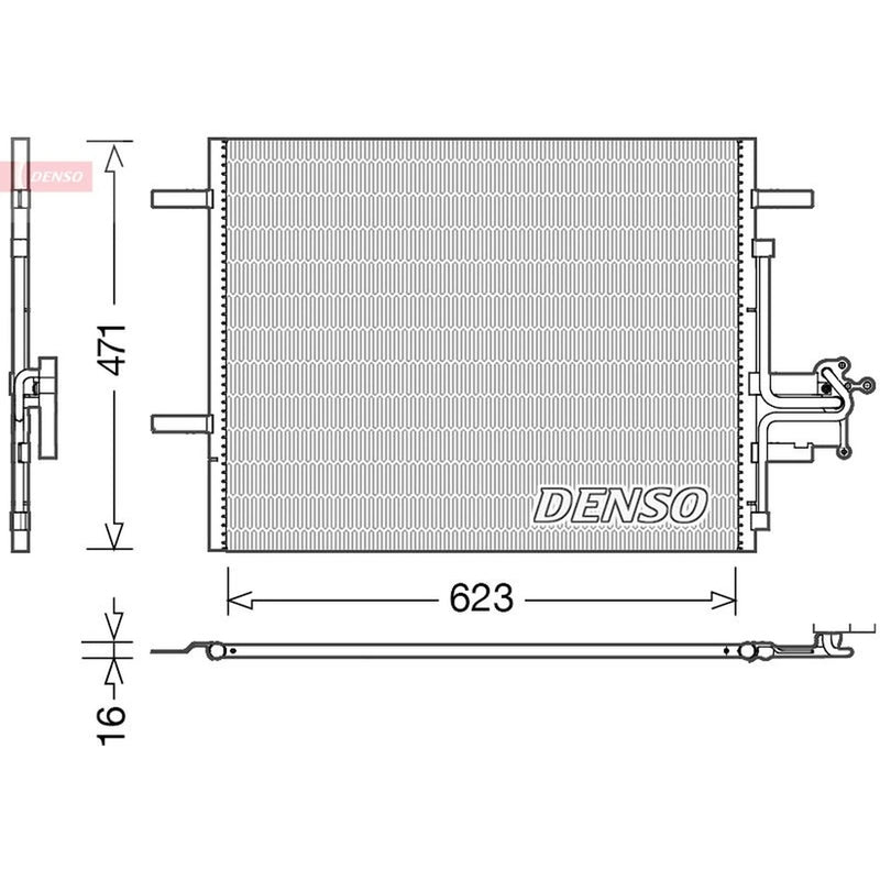 Denso Air Conditioning Condenser DCN33010