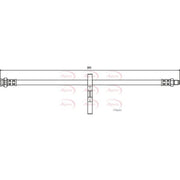 Apec Brake Hydraulic Hose Line Rear HOS3720