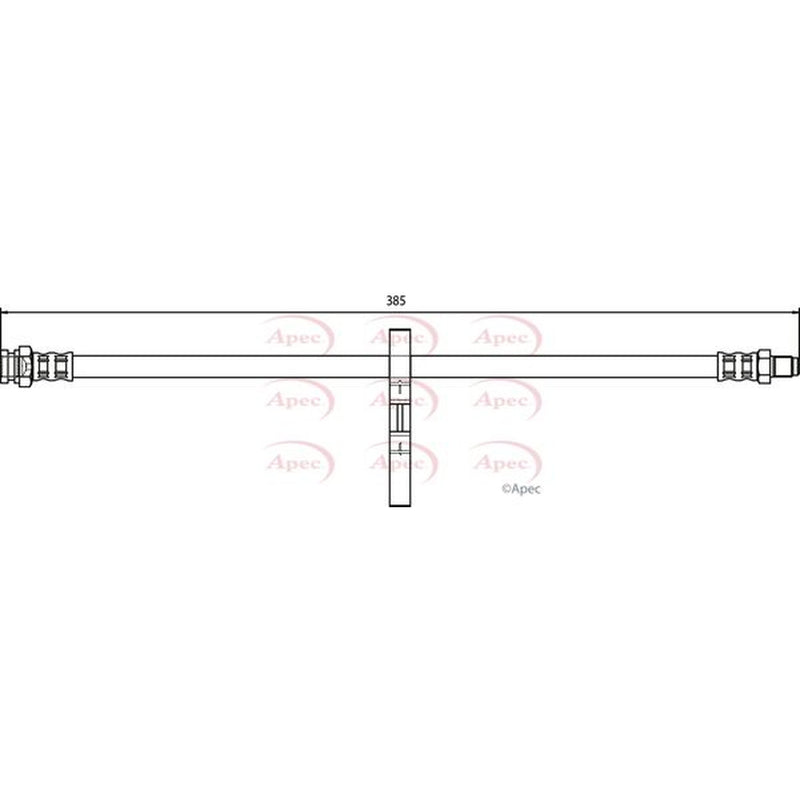 Apec Brake Hydraulic Hose Line Rear HOS3720