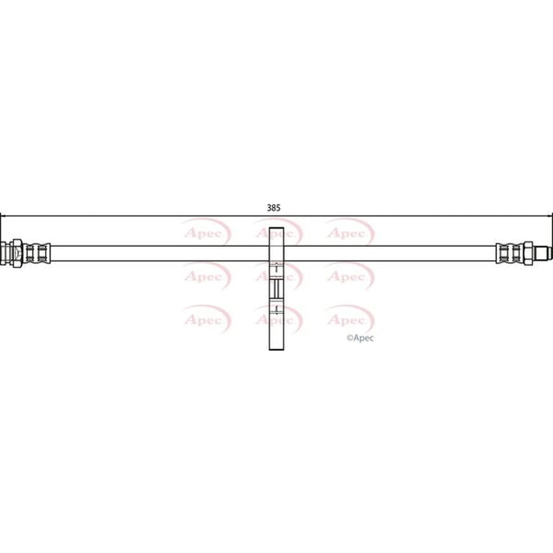 Apec Brake Hydraulic Hose Line Rear HOS3720