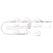 Apec Handbrake Cable Right Rear CAB1858