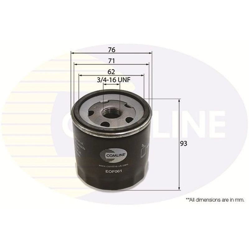 Comline Engine Oil Filter EOF061