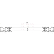 Apec Brake Hydraulic Hose Line Rear HOS3442