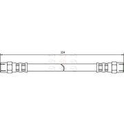 Apec Brake Hydraulic Hose Line Rear HOS3442
