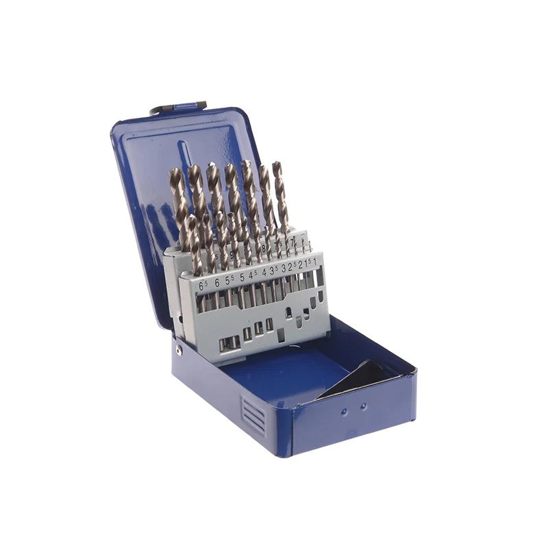 Faithfull HSS Drill Bit Set of 19 M2 1 - 10mm & Case - FAIMSET19PRO
