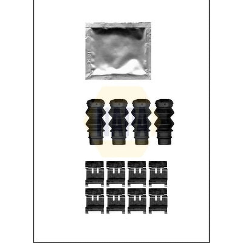 NAPA Brake Pad Accessory Fitting Kit Rear NFK1216