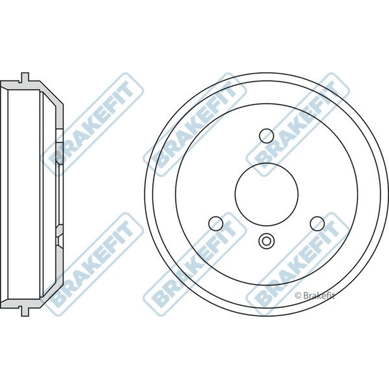 Apec Brake Drum Assembly Rear BDR9045
