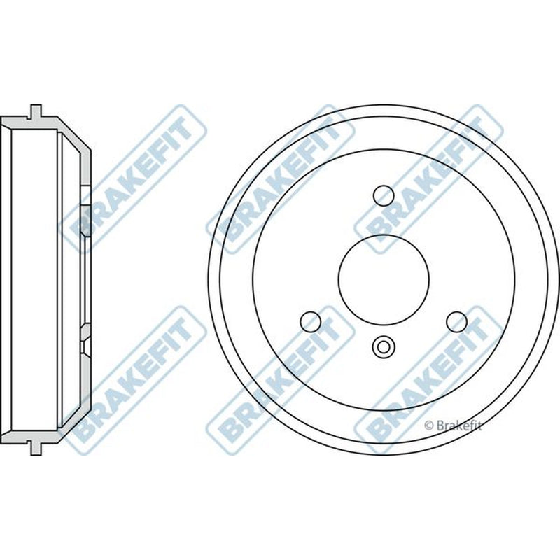 Apec Brake Drum Assembly Rear BDR9045