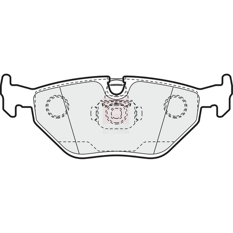 Apec Rear Brake Pad Set PD3416