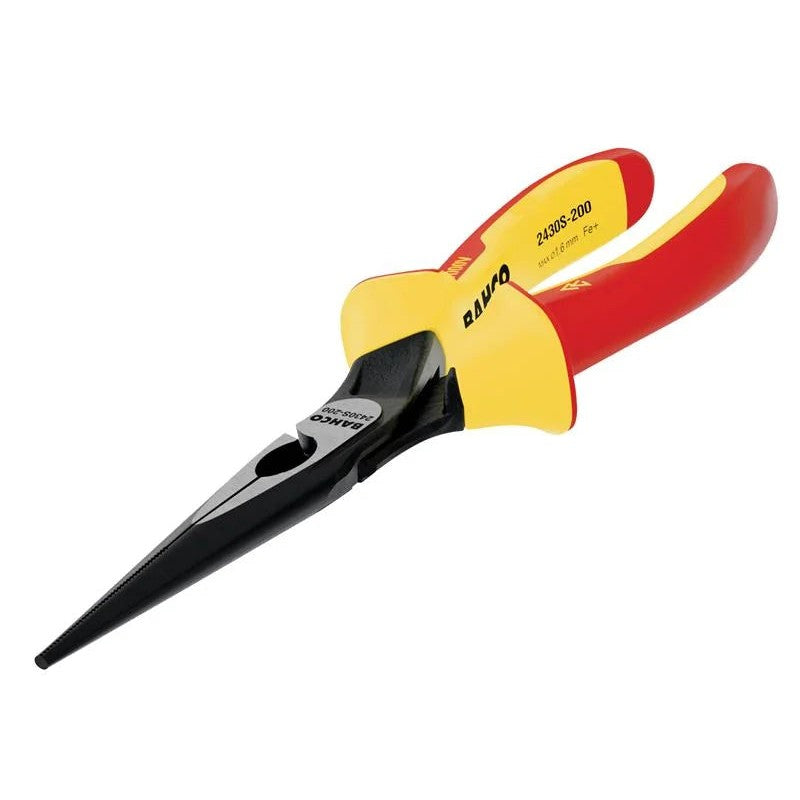 Bahco 2430S ERGO™ Insulated Long Nose Pliers 200mm (8in) - 2430S- 200