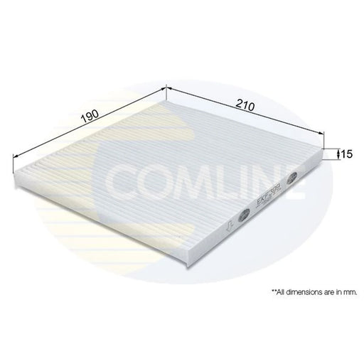 Comline Cabin Air Filter (Pollen Filter) EKF399