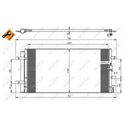 NRF Air Conditioning Condenser 350046