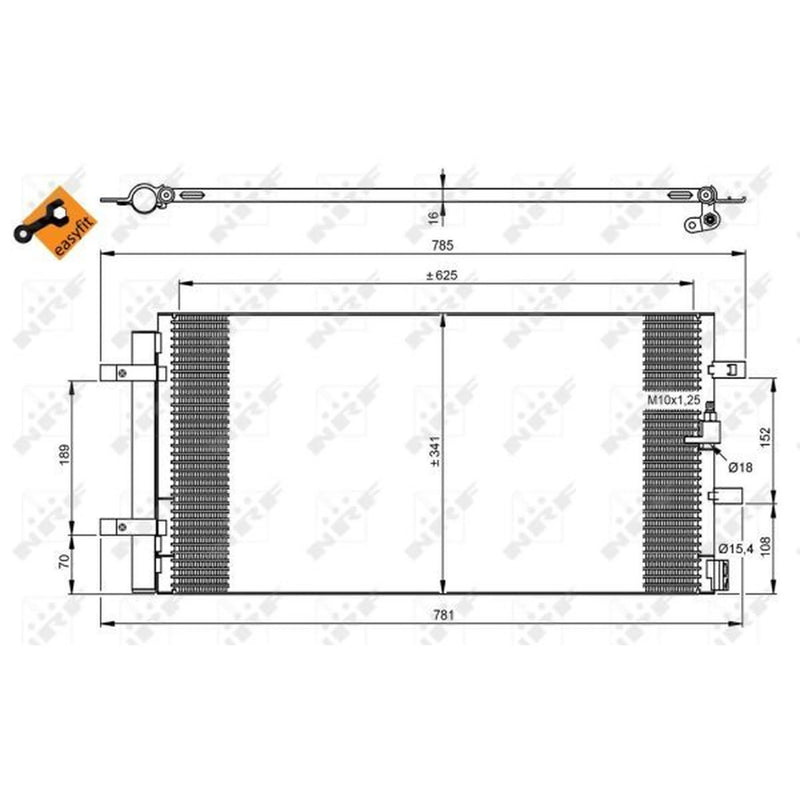 NRF Air Conditioning Condenser 350046