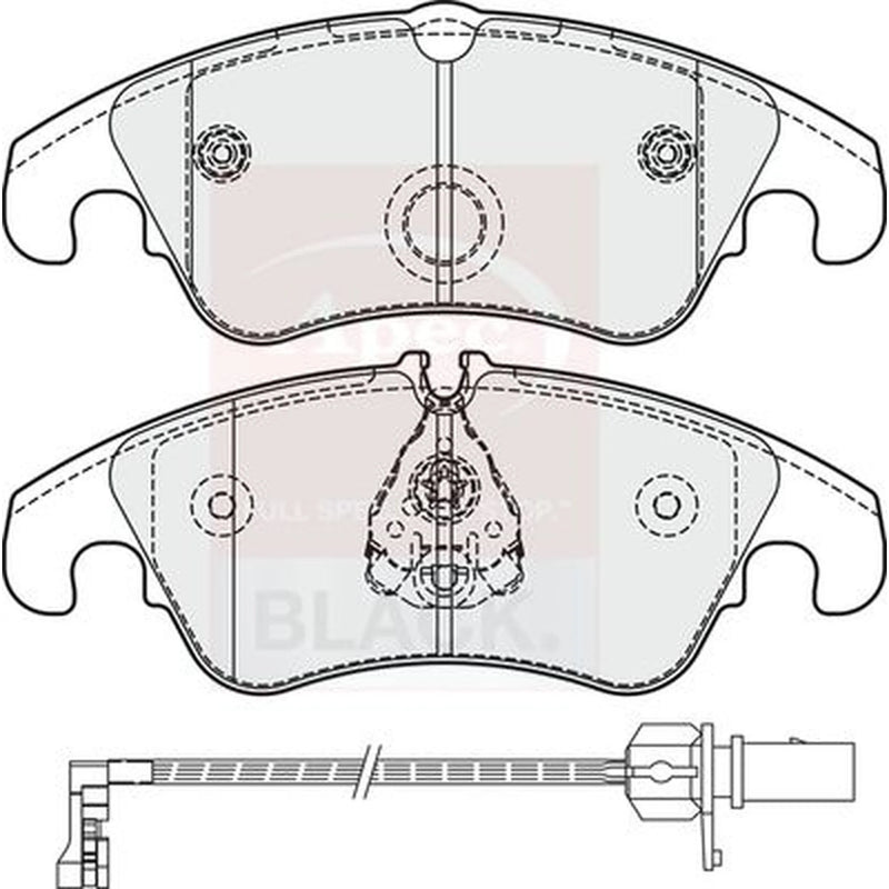 Apec Front Brake Pad Set PAD1861B