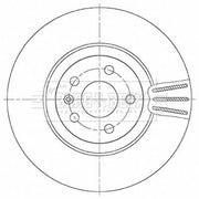 Borg & Beck 2 x Vented Front Brake Discs BBD6148S