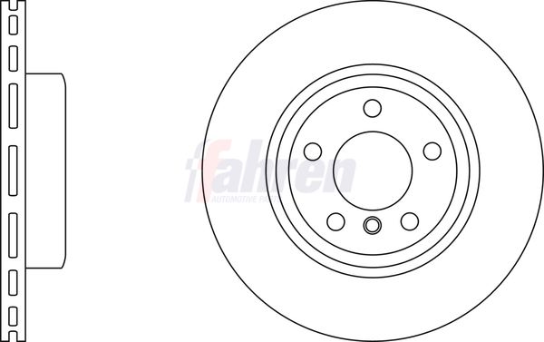 Fahren Brake Disc Set Vented