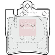 Apec Rear Brake Pad Set PAD1080