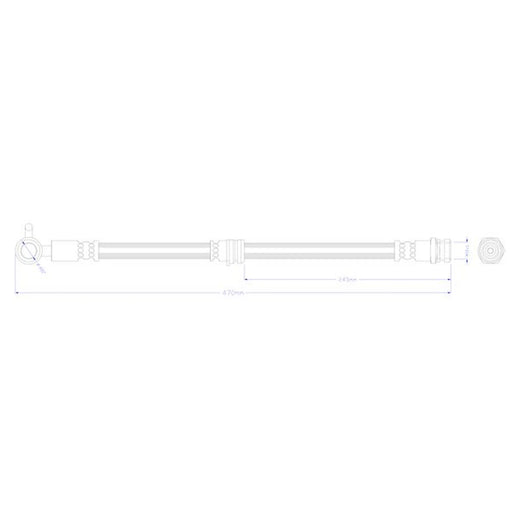 Juratek Brake Hydraulic Hose Line Front Right JBH1407R