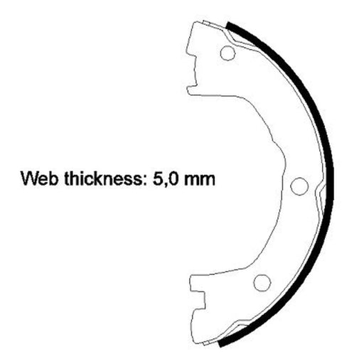 Mintex Parking Brake Shoe Set MFR526