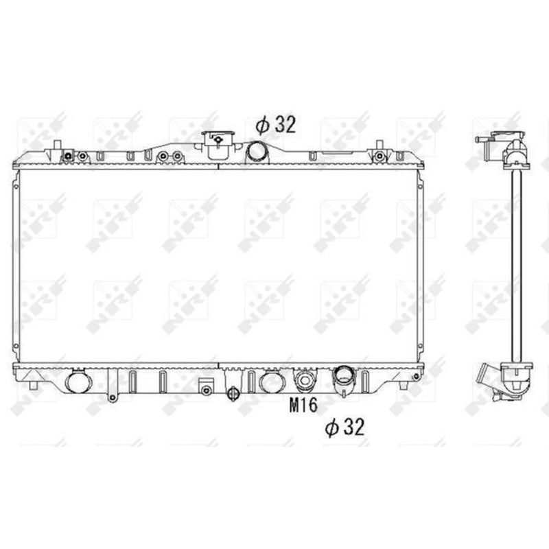 NRF Engine Radiator 536352