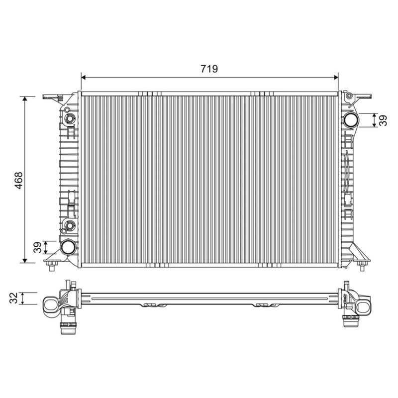 Valeo Engine Radiator 701228