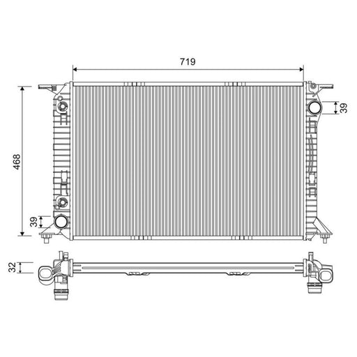 Valeo Engine Radiator 701228