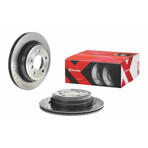 Brembo Xtra 2 x Perforated/Vented Rear Brake Discs 09.B338.2X