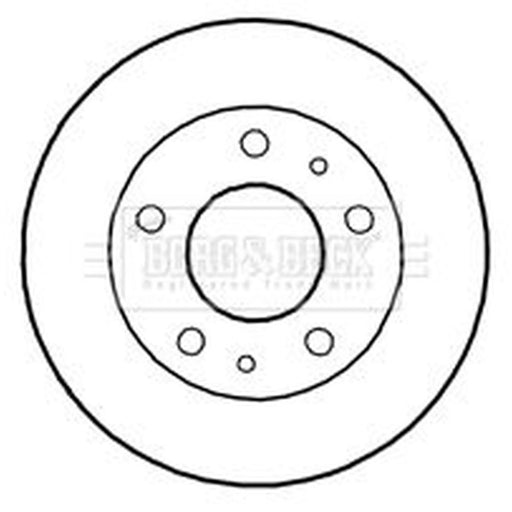 Borg & Beck 2 x Vented Front Brake Discs BBD4802