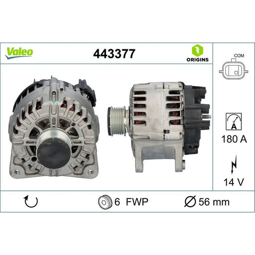 Valeo Car Alternator 12V 443377