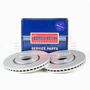 Borg & Beck 2 x Vented Front Brake Discs BBD4133