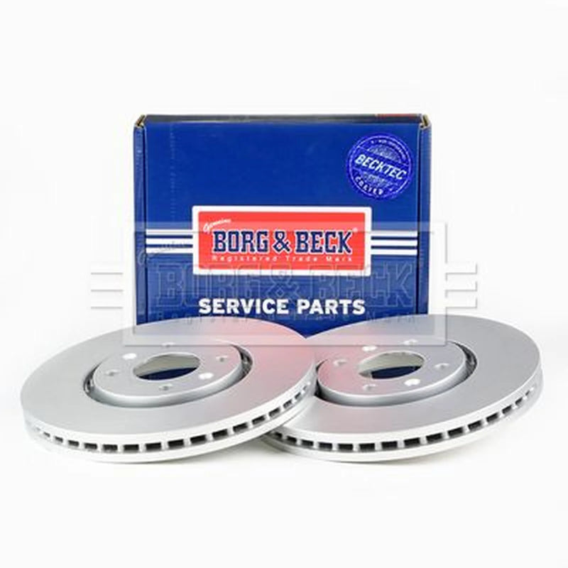 Borg & Beck 2 x Vented Front Brake Discs BBD4133