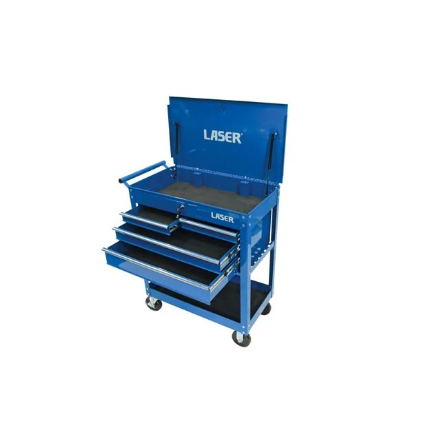 Laser Tools Workshop Tool Trolley - 4 Drawer - PL