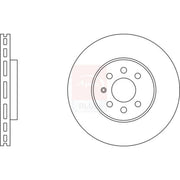 Apec 2 x Vented Front Brake Discs SDK6082