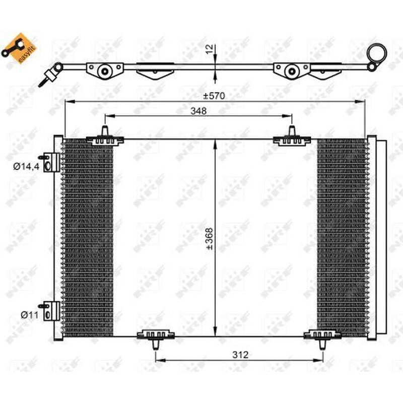 NRF Air Conditioning Condenser 350066
