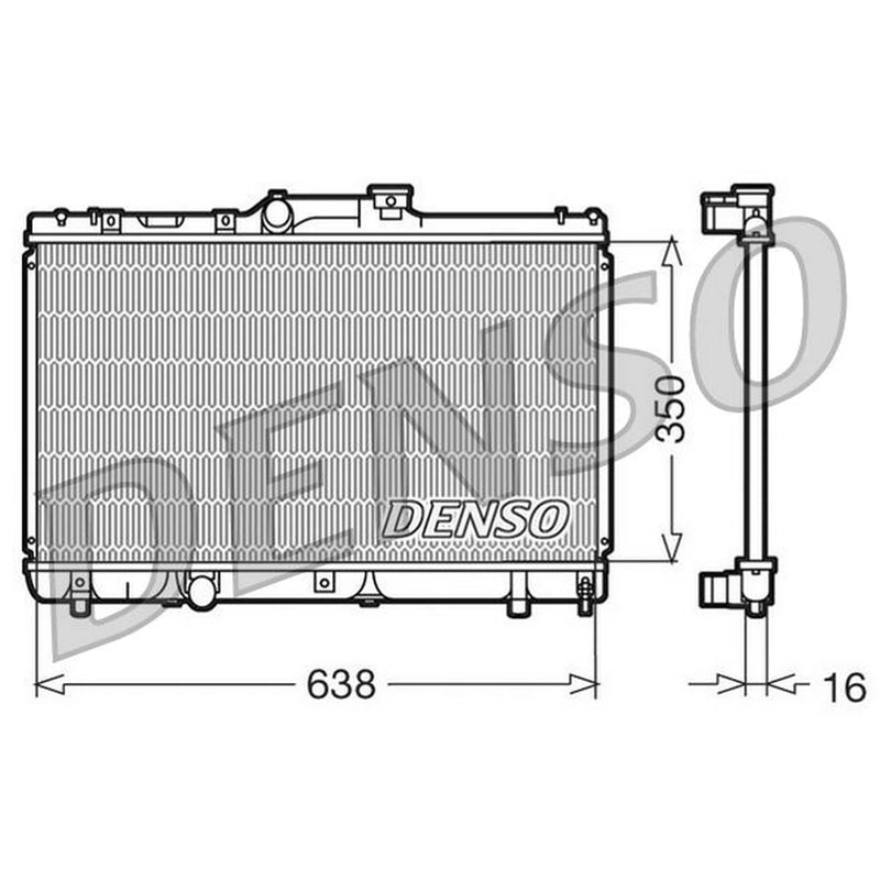 Denso Engine Radiator DRM50013